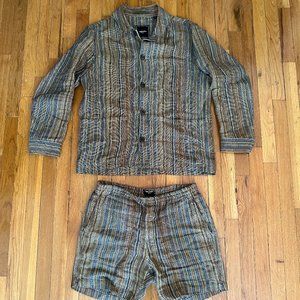 Todd Snyder Workwear Jacket and Short Set, Size L